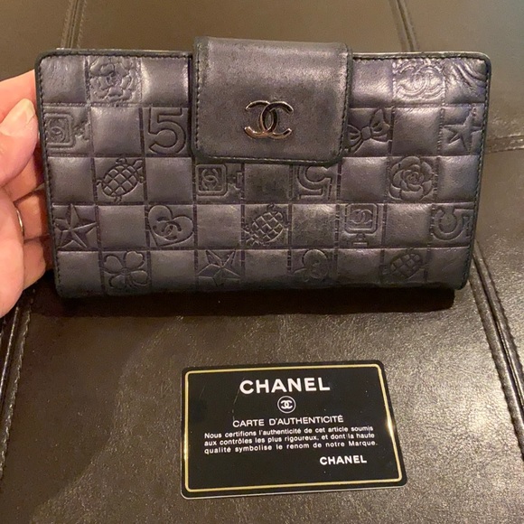 CHANEL Handbags - Chanel Black Lucky Symbols wallet